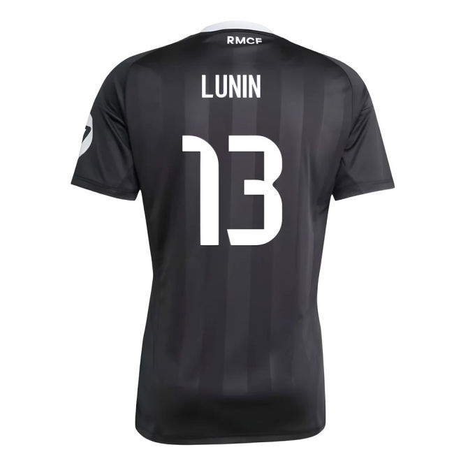 2025-2026 Real Madrid Third Goalkeeper Shirt (Black) (Lunin 13)