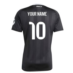 2025-2026 Real Madrid Third Goalkeeper Shirt (Black) (Your Name)