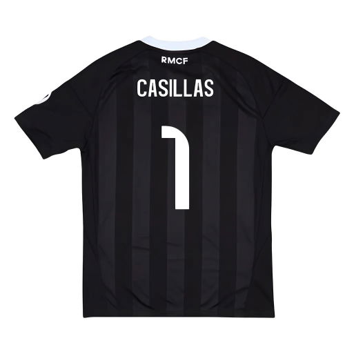 2025-2026 Real Madrid Third Goalkeeper Youth Kit (Black) (Casillas 1)