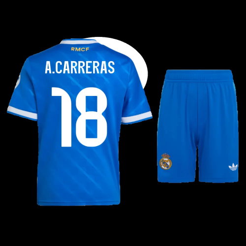 2025-2026 Real Madrid Third Mini Kit (A.Carreras 18)