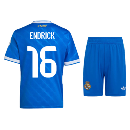 2025-2026 Real Madrid Third Mini Kit (Endrick 16)