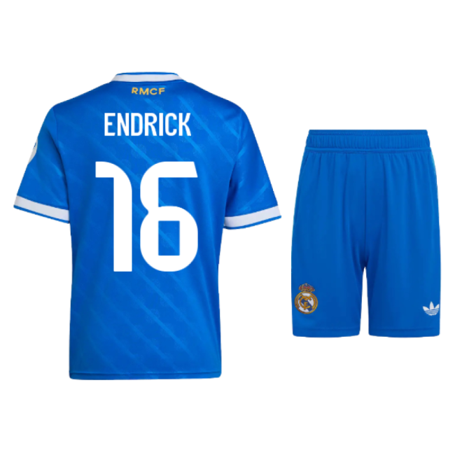 2025-2026 Real Madrid Third Mini Kit (Endrick 16)