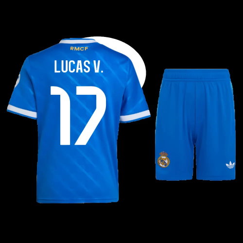 2025-2026 Real Madrid Third Mini Kit (Lucas V. 17) 2025-2026 Real Madrid Third Mini Kit (Lucas V. 17)