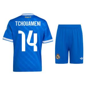 2025-2026 Real Madrid Third Mini Kit (Tchouameni 14)