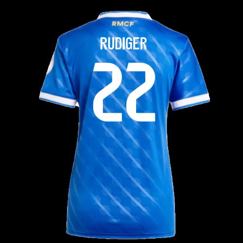 2025-2026 Real Madrid Third Shirt (Womens) (Rudiger 22)