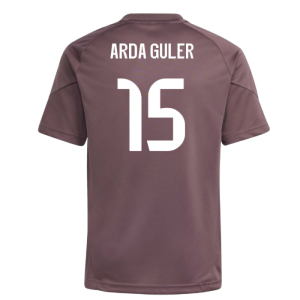 2025-2026 Real Madrid Training Jersey (Shadow Fig) - Kids (Arda Guler 15)
