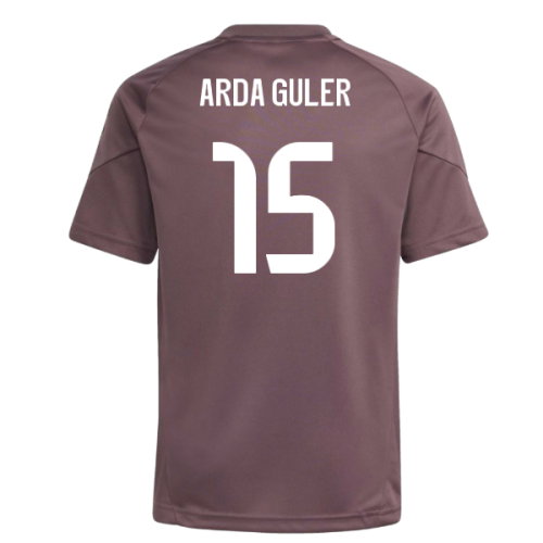 2025-2026 Real Madrid Training Jersey (Shadow Fig) - Kids (Arda Guler 15)