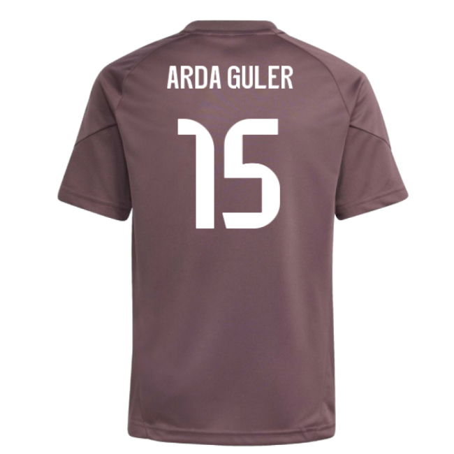 2025-2026 Real Madrid Training Jersey (Shadow Fig) - Kids (Arda Guler 15)