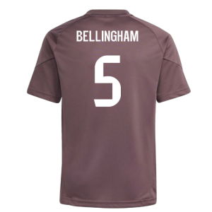 2025-2026 Real Madrid Training Jersey (Shadow Fig) - Kids (Bellingham 5)
