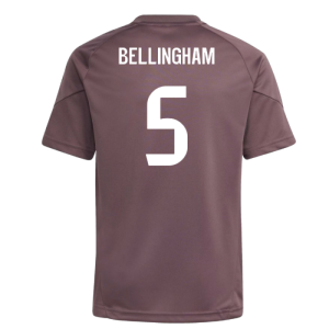 2025-2026 Real Madrid Training Jersey (Shadow Fig) - Kids (Bellingham 5)