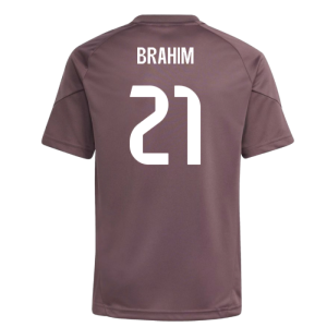 2025-2026 Real Madrid Training Jersey (Shadow Fig) - Kids (Brahim 21)