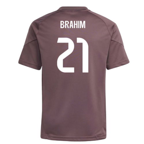 2025-2026 Real Madrid Training Jersey (Shadow Fig) - Kids (Brahim 21)
