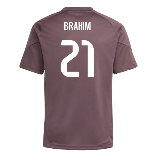 2025-2026 Real Madrid Training Jersey (Shadow Fig) - Kids (Brahim 21)