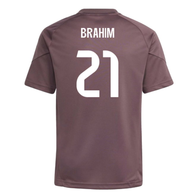 2025-2026 Real Madrid Training Jersey (Shadow Fig) - Kids (Brahim 21)
