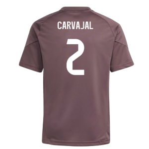 2025-2026 Real Madrid Training Jersey (Shadow Fig) - Kids (Carvajal 2)