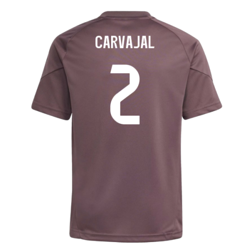 2025-2026 Real Madrid Training Jersey (Shadow Fig) - Kids (Carvajal 2)