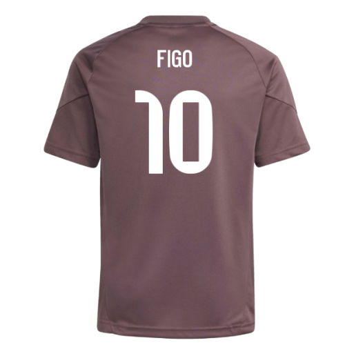 2025-2026 Real Madrid Training Jersey (Shadow Fig) - Kids (Figo 10)