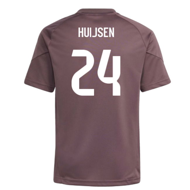 2025-2026 Real Madrid Training Jersey (Shadow Fig) - Kids (Huijsen 24)