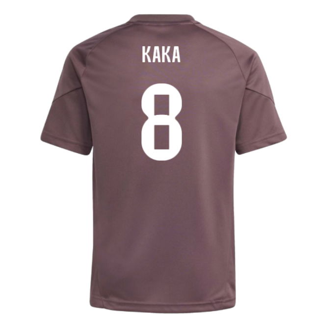 2025-2026 Real Madrid Training Jersey (Shadow Fig) - Kids (Kaka 8)