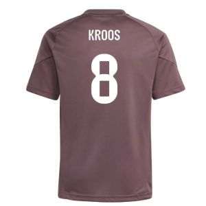 2025-2026 Real Madrid Training Jersey (Shadow Fig) - Kids (Kroos 8)