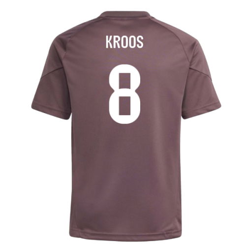 2025-2026 Real Madrid Training Jersey (Shadow Fig) - Kids (Kroos 8)