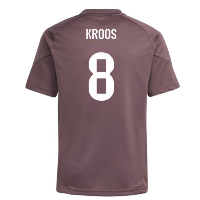 2025-2026 Real Madrid Training Jersey (Shadow Fig) - Kids (Kroos 8)