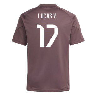 2025-2026 Real Madrid Training Jersey (Shadow Fig) - Kids (Lucas V. 17)
