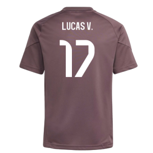 2025-2026 Real Madrid Training Jersey (Shadow Fig) - Kids (Lucas V. 17)