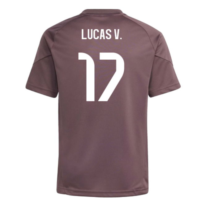 2025-2026 Real Madrid Training Jersey (Shadow Fig) - Kids (Lucas V. 17)