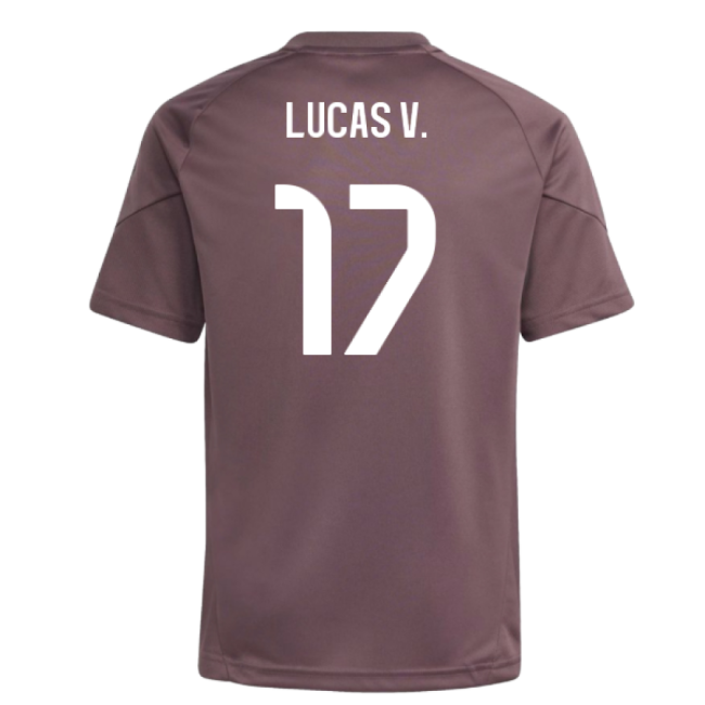 2025-2026 Real Madrid Training Jersey (Shadow Fig) - Kids (Lucas V. 17)