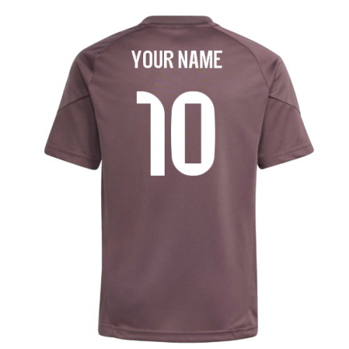 2025-2026 Real Madrid Training Jersey (Shadow Fig) - Kids (Your Name)