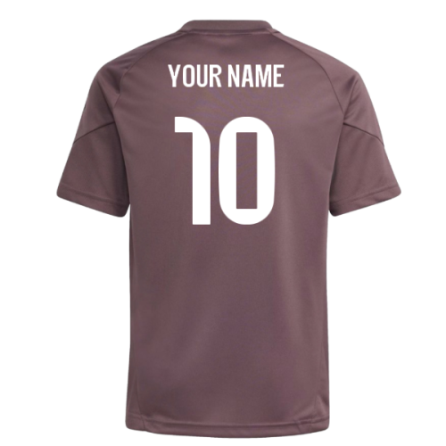 2025-2026 Real Madrid Training Jersey (Shadow Fig) - Kids (Your Name)