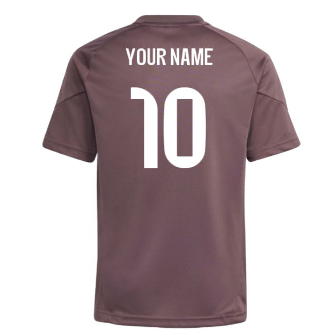 2025-2026 Real Madrid Training Jersey (Shadow Fig) - Kids (Your Name)