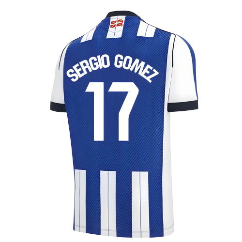 2025-2026 Real Sociedad Home Shirt (Sergio Gomez 17)