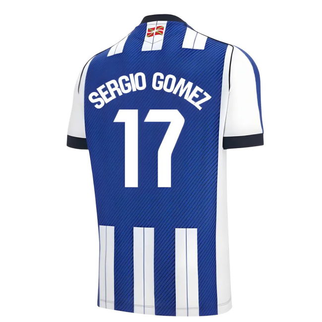 2025-2026 Real Sociedad Home Shirt (Sergio Gomez 17)