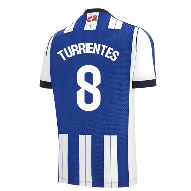 2025-2026 Real Sociedad Home Shirt (Turrientes 8)