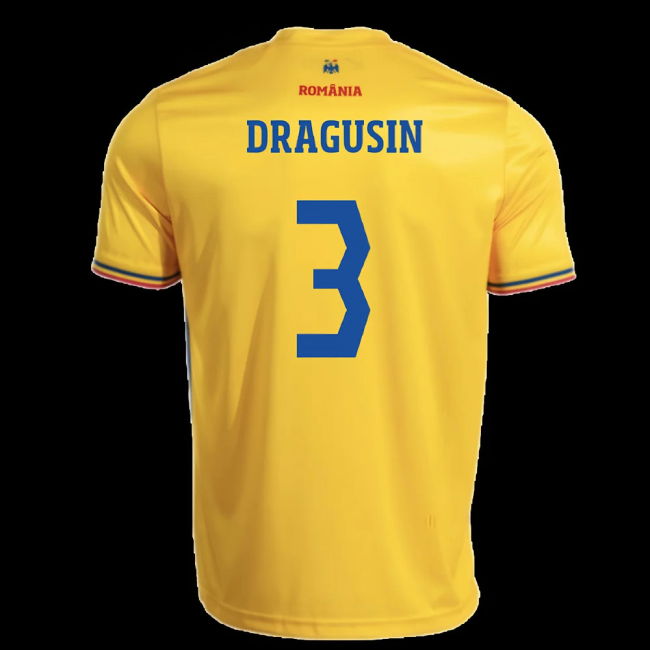 2025-2026 Romania Home Replica Shirt (Kids) (Dragusin 3)