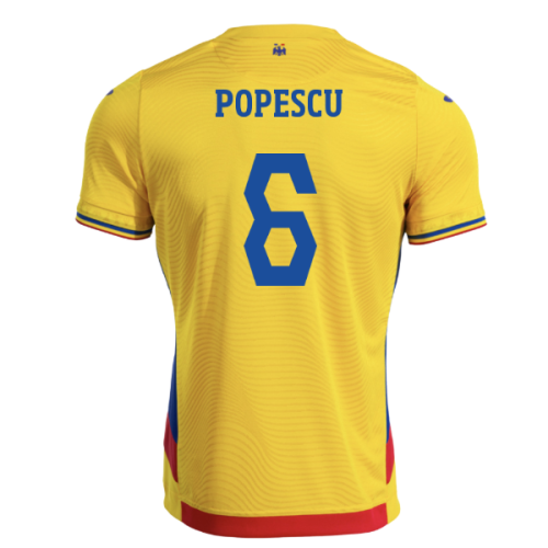 2025-2026 Romania Home Shirt (Popescu 6)