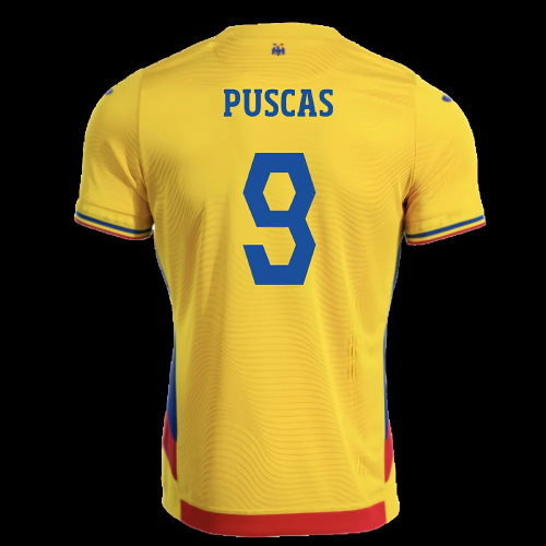 2025-2026 Romania Home Shirt (Puscas 9)