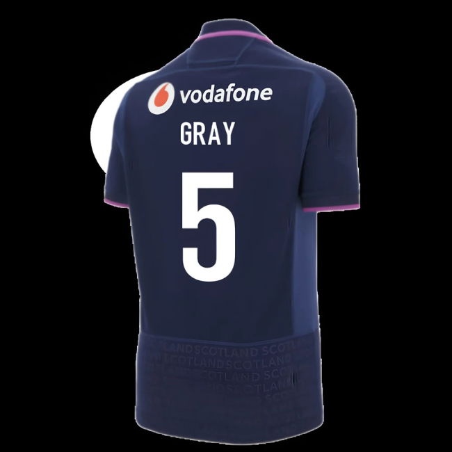 2025-2026 Scotland Home Rugby Shirt (Kids) (Gray 5)