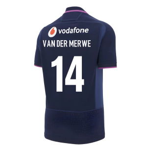 2025-2026 Scotland Home Rugby Shirt (Kids) (Van Der Merwe 14)