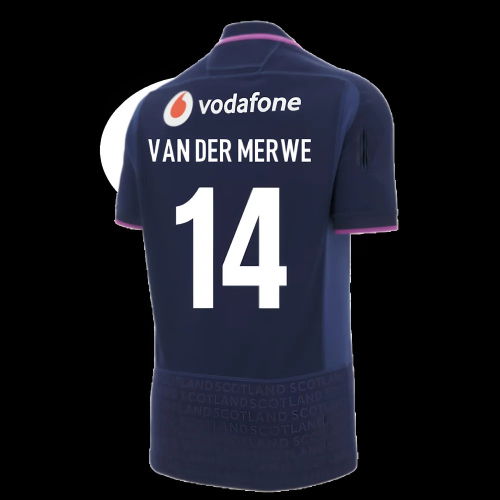 2025-2026 Scotland Rugby Home Replica Shirt (Van Der Merwe 14) 2025-2026 Scotland Rugby Home Replica Shirt (Van Der Merwe 14)