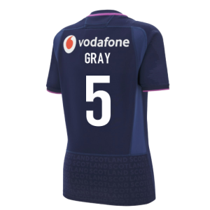 2025-2026 Scotland Rugby Poly Replica Shirt (Womens) (Gray 5)