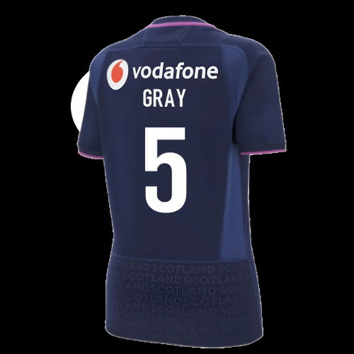 2025-2026 Scotland Rugby Poly Replica Shirt (Womens) (Gray 5)