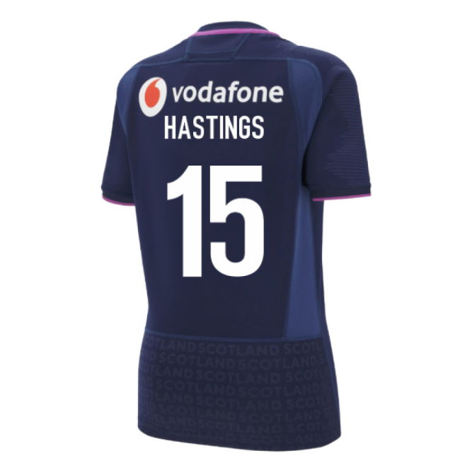 2025-2026 Scotland Rugby Poly Replica Shirt (Womens) (Hastings 15)