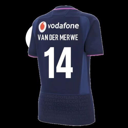2025-2026 Scotland Rugby Poly Replica Shirt (Womens) (Van Der Merwe 14) 2025-2026 Scotland Rugby Poly Replica Shirt (Womens) (Van Der Merwe 14)