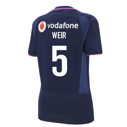 2025-2026 Scotland Rugby Poly Replica Shirt (Womens) (Weir 5)