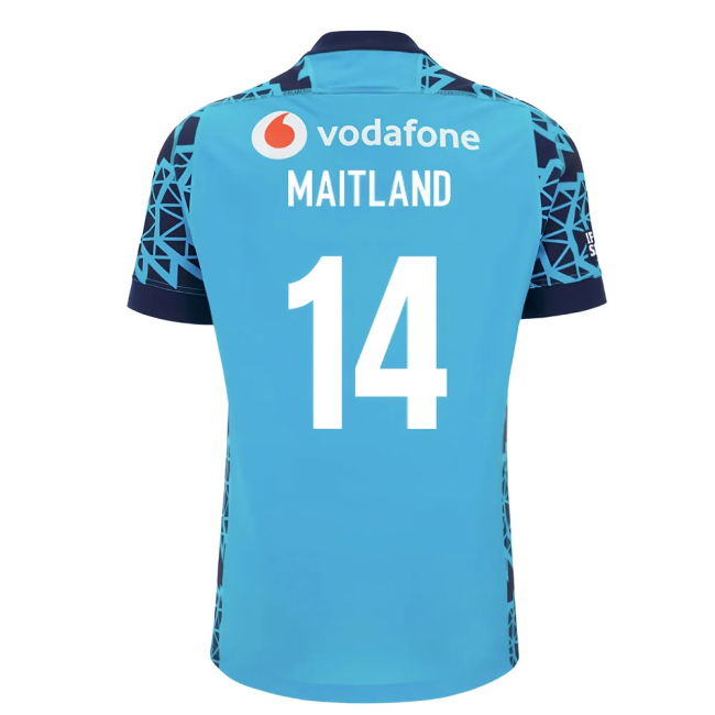 2025-2026 Scotland Rugby Training Jersey (Navy-Sky) - Kids (Maitland 14)