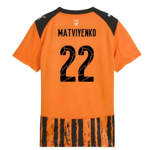 2025-2026 Shakhtar Donetsk Home Shirt (Kids) (Matviyenko 22)