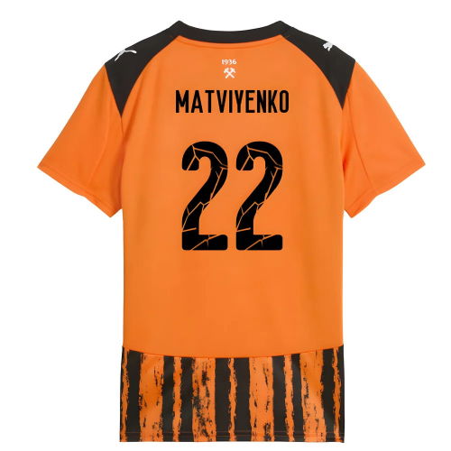 2025-2026 Shakhtar Donetsk Home Shirt (Matviyenko 22)